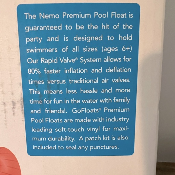 Disney Finding Nemo Pool Float Tube Brand New - Picture 3 of 3